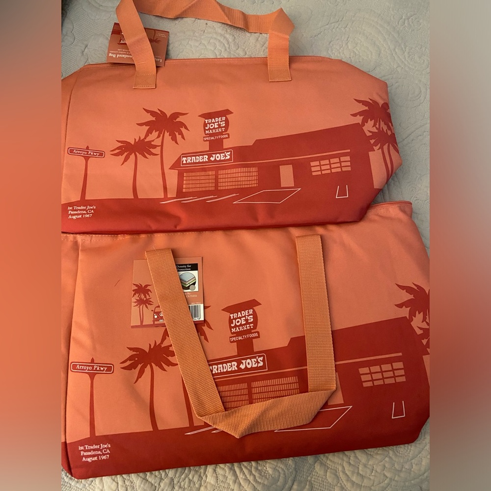 Trader Joe’s Peach Cooler Bag - 2 bags